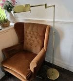 Vintage Dutch Floor Lamp Library Reading Pharmacy Brass Telescopic Adjustab RARE