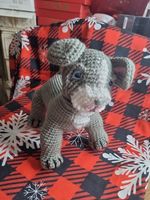 Handmade Crocheted French Bulldog 23cm High