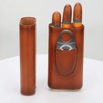 Soft Touch Leather Cigar Case Hard Wearing Portable Travel Cigar Holder NEW