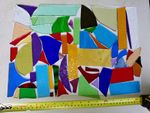 Stained Glass Offcuts Assorted Colours/Textured/ Smooth Pieces Approx 800g