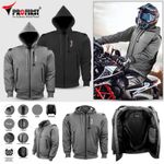 Motorbike Softshell Armour Hoodie Motorcycle Racing Protective Waterproof Jacket