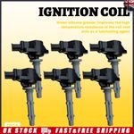 6x Ignition Coil for MERCEDES SLK350 R171 3.5 04 to 11 A0001501980, A0001502680