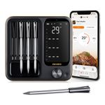 INKBIRD Wireless WiFi Bluetooth BBQ Meat Thermometer 4 Probes IP67 Waterproof CF