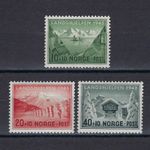 Norway/Norway 1943: Norwegian State Aid **/MNH; Mi. No. 292-94