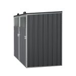 Lockable Double Wheelie Bin Storage Shed Store Tidy Dustbin Cover Metal 2 Sheds
