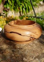 Handturned Spalted Beech Wood Bowl