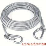 Dog Tie Out Cable Heavy Duty Stainless Steel Outdoor Training Leash