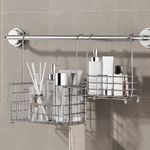 Stainless Steel Shower Rack Hanging Organizer Storage Basket for Bathroom Shower