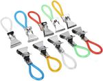 10pcs Tea Towel Clips Kitchen Hanging Clips Dishcloth Towel Holder Metal Clip wi