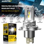 AUXITO HS1 H4 LED Motorcycle Headlight Bulb Hi/Low Beam 6000K White For Yamaha