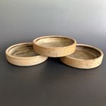 Three Leach Studio Pottery Vintage Wood Fired Dishes/ Coasters