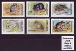 Zimbabwe 2008 Rats and Mice with $5 million & $10 million, set MNH | Zimbabwe