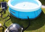 Paddling Pool Heater Solar Thermal Dome Swimming Heating Kids Hot Water Energy