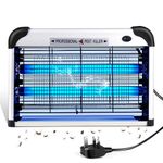 Fly Zapper Electric Indoor, 3500V Plug-In Bug Zapper with 20W UV Light, 1.8M Lon