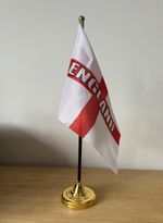 England St George Flag With Stand Brand New