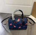 New COACH Rowan Satchel In Signature Canvas With Cherry CY692 outlet Japan