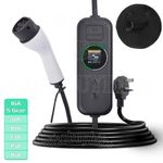 16A EV Charging Cable Type 2 UK Plug 3 Pin Electric Vehicle Car Charger 5 Gear