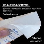 Adhesive Backed Silicone Rubber Gasket Sheet White - Various sizes & Thicknesses