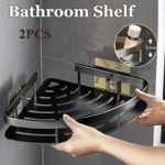 Shower Caddy – 2-Pack Corner Shelf, Stainless Steel Wall-Mounted Bathroom Organi