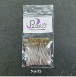 Cross Stitch Needles Embroidery Tapestry Gold Tail Sizes 26 pack of 100