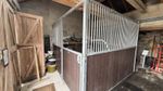 IAE Horse Stable Front Stall with Half Door, Galvanised Frame, Composite Panels