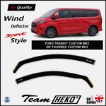 FORD TRANSIT CUSTOM MK2 OR TOURNEO CUSTOM MK2 2023-up 2-pc Wind Deflectors HEKO