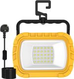 30W LED Work Light Garage Light Hook Floodlight Plug-in Construction Light IP44