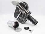Bolex H-16 REX  16mm Movie Camera w/ Angenieux 17-68mm f2.2 + Rare Wide Adapter!