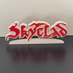 3D Skyclad Metal Rock Wall Shelf Desk Stand Display Decorative Man Cave Gift