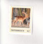 STAMP PM Austria Immigrant Animal Kingdom DAMMHIRSCH DEER PF