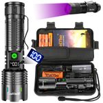 100000 Lumen Torches Led Super Bright USB Rechargeable Flashlight Christmas Gift