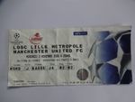 Ticket Stub - LOSC LILLE V MANCHESTER UNITED CHAMPIONS LEAGUE - 2005-06