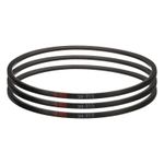 3pcs 3V315 Rubber V Belt 31.5" Length x 0.38" Width x 0.31" Thick