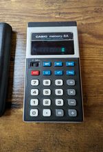 CASIO memory-8A Vintage Retro Electronic Calculator Memory Function With Case