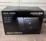 ALPINE CAR AMP AMPLIFER STATUS MONO/1 CHANNEL BASS, CLASS D, CROSSOVERS HDA-M80