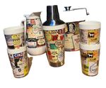 Original 70's Cinzano Ads Cocktail set - complete, in fantastic condition.