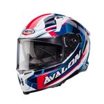 Caberg Avalon Motorcycle Helmet X Optic White Blue Red