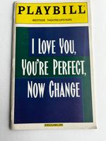 I Love You You’re Perfect Now Change Playbill Westside Theatre October 11 2000