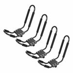 4X Heavy Duty Sit On Top Kayak Canoe Roof Rack Carrier Boat Mount J Bars & Strap