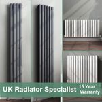 Horizontal Vertical Oval Column Tube Rads Bathroom Heating Designer Radiator