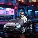 Benz SLC 3000 Licensed 12V Electric Cars for Kids w/ Remote, Black