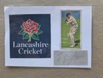 FRANK WATSON LANCASHIRE CRICKET PRE-WAR LEGEND HAND-SIGNED PHOTOCARD