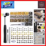 600 Multicolor Double Cap Rivets Kit - Essential Tools for Leather Crafting