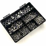 600 ASSORTED A4 STAINLESS STEEL NYLOC INSERT NUTS KIT M3 M4 M5 M6 M8 M10 DIN985