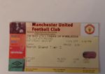 TICKET STUB-MANCHESTER UNITED V WIMBLEDON- FA CUP 4TH RD- 1996/97