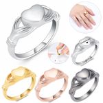 Heart Urn Ring for Ashes Keepsake Memorial Urn Cremation Jewelry Ashes for Women