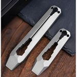 Titanium Alloy EDC Mini Pry Bar Keychain Wrench Portable Pocket Tool