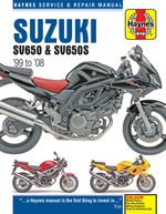 Suzuki SV650 & SV650S (1999-2008) Haynes Repair Manual