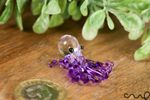 Handmade Purple Little Glass Octopus Gloss Garden Decor Ornament Gift Collection
