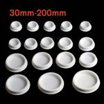 Bore 30mm-200mm Silicone Rubber Hole Plugs Blanking End Caps Seal Stopper White